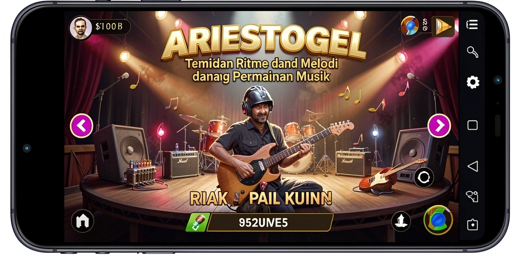 Tampilan gameplay ARIESTOGEL yang mengasyikkan dan penuh warna.