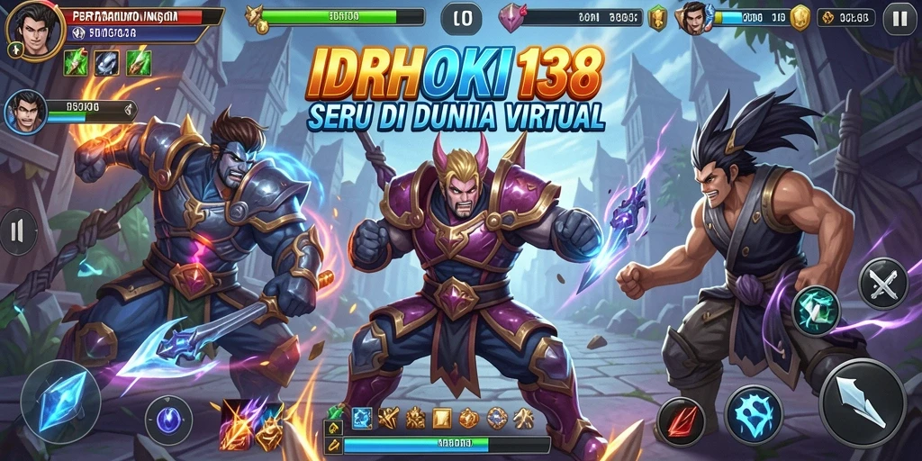 Tampilan gameplay seru di IDRHOKI138 dengan pertarungan yang mendebarkan.