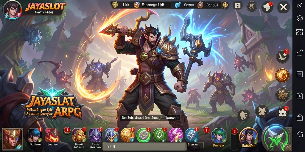 Tampilan gameplay JAYASLOT yang memukau dan penuh aksi seru.