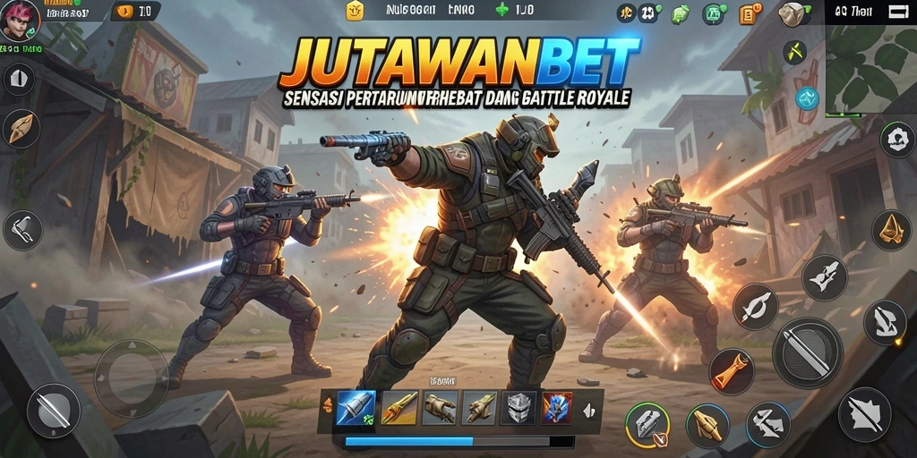 Screenshot gameplay <strong>JUTAWANBET</strong> menunjukkan aksi pertempuran seru di arena.