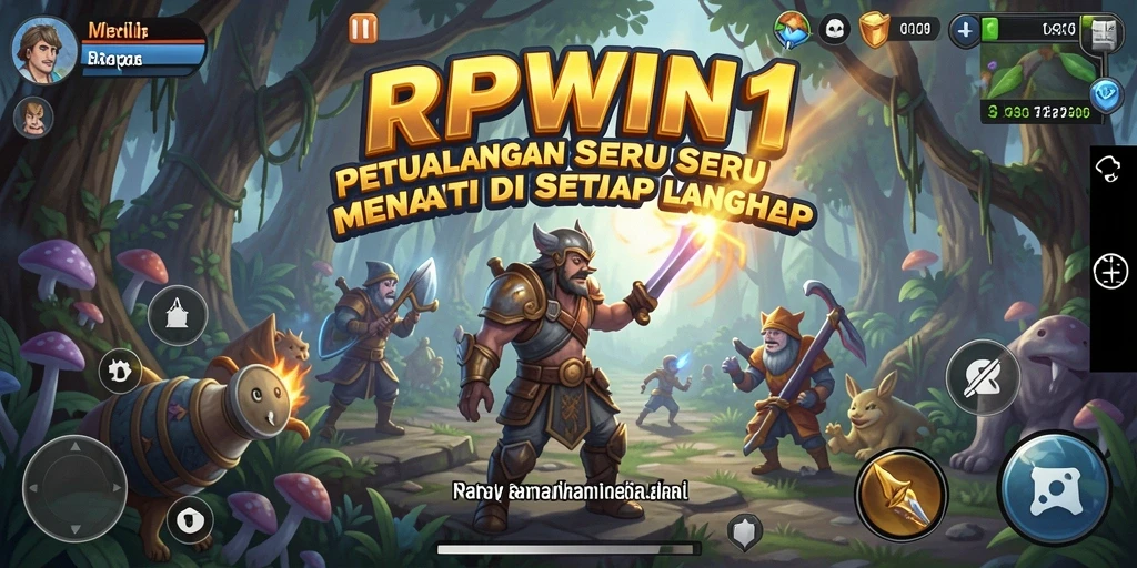 Tangkapan layar gameplay RPWIN1 menampilkan petualangan seru di dunia terbuka.