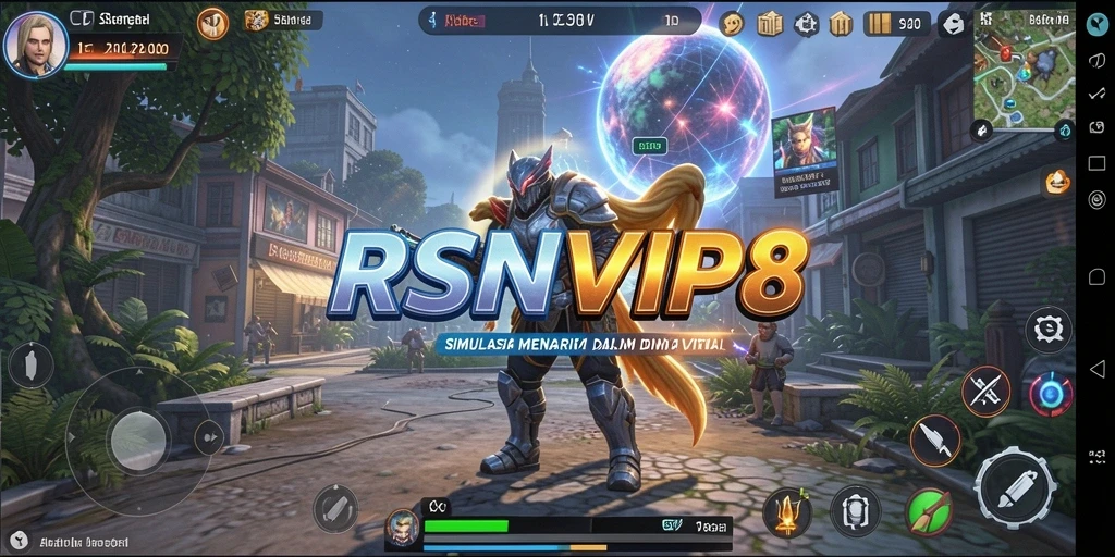 Gameplay RSNVIP8 menampilkan interaksi dan lingkungan yang dinamis.