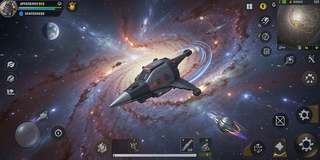 Tampilan gameplay <strong>SPACEMAN88</strong> yang menakjubkan saat menjelajahi planet baru.