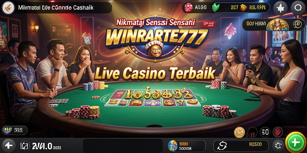 Screenshot gameplay WINRATE777 menampilkan interaksi dealer dan pemain yang mendalam.